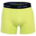 thumbnail image 2 of Happy Shorts Men's Boxer Shorts, 3-Pack - Retro Jersey, Logo Waistband Purple/Black/Lime, 2 of 7
