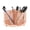 rose gold-No hook, variant on Multifunctional Office Desk Pencil Organisers Mesh Pen Holder with Keychain Hook