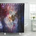 thumbnail image 1 of Cortina de ducha ABPHQTO Nebulosa lechosa negra y estrellas 165x180 cm, 1 of 2