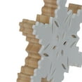 thumbnail image 4 of Holiday Time PL Warm Wished Wood White PP Snowflake Ornament Home Decor, 4 of 5