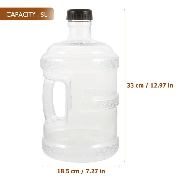 UPOUART 5l Handheld Water Jug Portable Water Storage Container Reusable For Camping Picnics Home Office