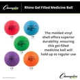 thumbnail image 5 of Champion Sports Gel Filled Medicine Ball (Purple 8 lbs), 5 of 6