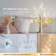 thumbnail image 2 of Árbol de abedul iluminado Woohaha 60 cm LED blanco cálido 24 litros, 2 of 6