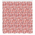 thumbnail image 3 of Ambesonne Sketchy Shower Curtain, Question Marks Pattern, 69"Wx84"L, Vermilion Ruby, 3 of 3