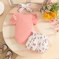 thumbnail image 6 of UAYOTSE Baby Girl Summer Short Set 9 12 18 24 Months 2T 3T 4T Female Cute T Shirt Shorts 2pcs Clothes Outfits,Sizes 3-6 Months, 6 of 9