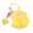 Yellow, variant on Plush Cartoon Monsters Keychain Car Keyring Party Stuffed Monsters Pendant Ornament for Women Girl Teen