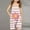 Pink, variant on Generic Girls Striped Floral Print Jumpsuits V Neck Spaghetti Strap Sleeveless Romper Overalls with Pockets for 5-14 Years