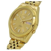 Seiko Mens Series 5 Automatic Gold Dial Watch SNKK20