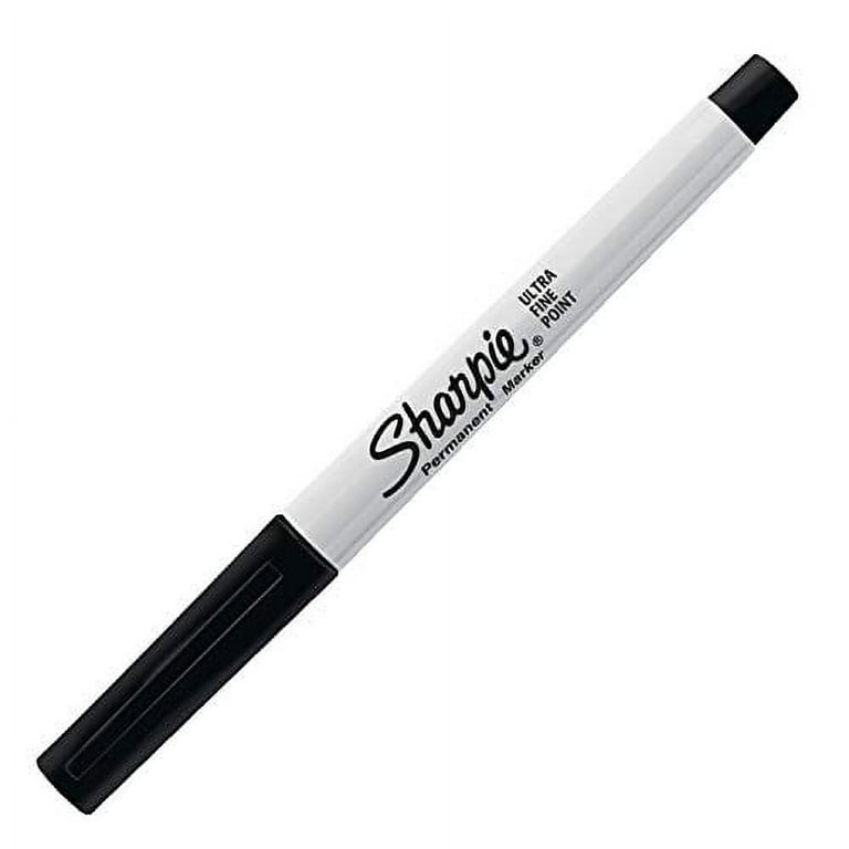 Sharpie Permanent Markers Ultra Fine Point Black Dozen 37001