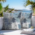 thumbnail image 3 of Blue Grey Throw Pillow Covers 24x24 Inch Set of 2, Abstract Art Oil Painting Modern Geometric Waterproof Outdoor Pillow Covers, Decorative Cushion Pillowcases for Couch, Sofa, Bed, Garden, Patio, 3 of 9
