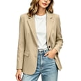 thumbnail image 6 of Women's Blazer Business Casual Lightweight Suit - Long Sleeve Slim Fit Work Office Jacket with Pockets Open Front Suit Jacket, 6 of 8