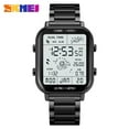 thumbnail image 4 of SKMEI 1888 Rose Gold Square Electronic Watch with Zinc Alloy Case & Stainless Steel Strap - 30M Waterproof, Multi-Function: Step Counter, Calorie Calculator, Dual Time, Date/Week Display, Alarm,, 4 of 7