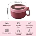 Uqiangy Microwave Ramen Bowl with Lid,Microwave Safe Ramen Cooker