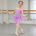 thumbnail image 4 of Ticikt Girls Dance Ballet Leotard with Skirt,Lace Sleeves Ballerina Gymnastics Outfit,Color:Green,Size:8-9 Years, 4 of 9