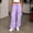 aa10_Purple, variant on Hilzaten Womens Elastic Waist Cargo Pants Baggy Straight Leg Sport Casual Solid Loose Drawstring Outdoor Womens Pockets Pants