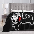 thumbnail image 5 of Felix The Cat Cartoon Throw Blanket, Super Soft Cozy Flannel Fleece Picnic Blanket for Boys Girls Adults, Warm Plush Blankets for Couch Sofa Bed Living Room, 5 of 7