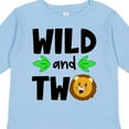 thumbnail image 4 of Inktastic Wild and Two Cute Lion Birthday Boys or Girls Long Sleeve Toddler T-Shirt, 4 of 5