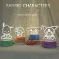 thumbnail image 2 of Sanrio Hello Kitty Kuromi Anime Figures Toys Lamp Mymelody Pochacco Cinnamoroll Night Light Kawaii Room Decor Valentine’s Gift, 2 of 16