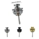 thumbnail image 4 of Advancent Paquete de 2 correas de guitarra de cabeza plana de aleación de zinc, clavija de bloqueo de instrumentos de cuerda antideslizante Accesorios para instrumentos musicales Plata, 4 of 6