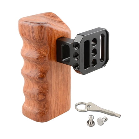 UPC: 0619125206558 | CAMVATE Right Hand Wooden Handle Grip for Panasonic GH Series Cages  Rosewood