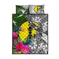 thumbnail image 5 of Nueva Caledonia Colcha Personalizada Juego de Apuestas Blanco - Tortuga Plumeria Plátano, 5 of 5