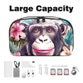 thumbnail image 3 of Monkey USB Organizer Charger Pouch Charger Organizer Travel Case Small Box Organizer Storage Container Waterproof Oxford Cloth Electronics Accessories Storage Case 5.9x9.44x3.14 in, 3 of 6