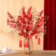 thumbnail image 3 of Simulación de fruta roja, decoración de boda de Año Nuevo, Festival de Primavera, fruta de la fortuna, baya, decoración de hotel, accesorios de cubo de bendición, fruta de acebo, 3 of 3