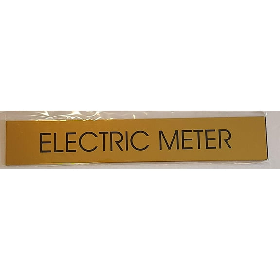 ELECTRIC METER ROOM SIGN (GOLD ALUMINUM)