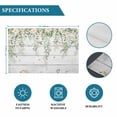 thumbnail image 6 of Watercolor Floral Placemats Set of 6, Spring Flowers Leaves Botanical Wood Grain Placemats for Dining Table, Place Mats for Kitchen Tabletop, Waterproof Wipeable Dining Table Mats Set, 6 of 9