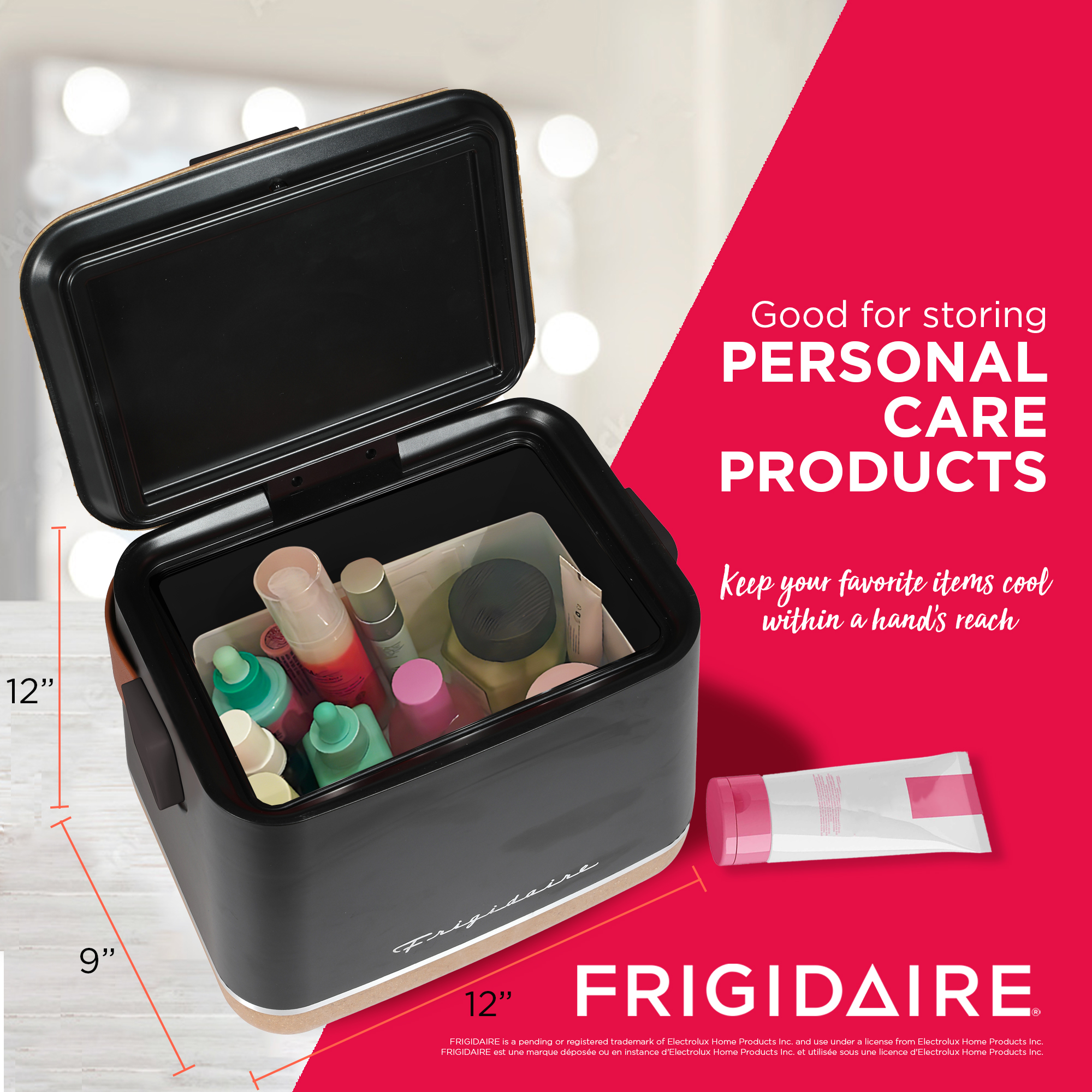 Frigidaire, EFMIS310 Portable Insulated Fridge,  Black, 10.75” x 7.99” x 9.49”