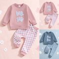 thumbnail image 5 of kmaduk Big Brother Little Sister Matching Outfits Long Sleeve Romper/Sweatshirt Pants Set Cute Baby Fall Winter Clothes, 5 of 7