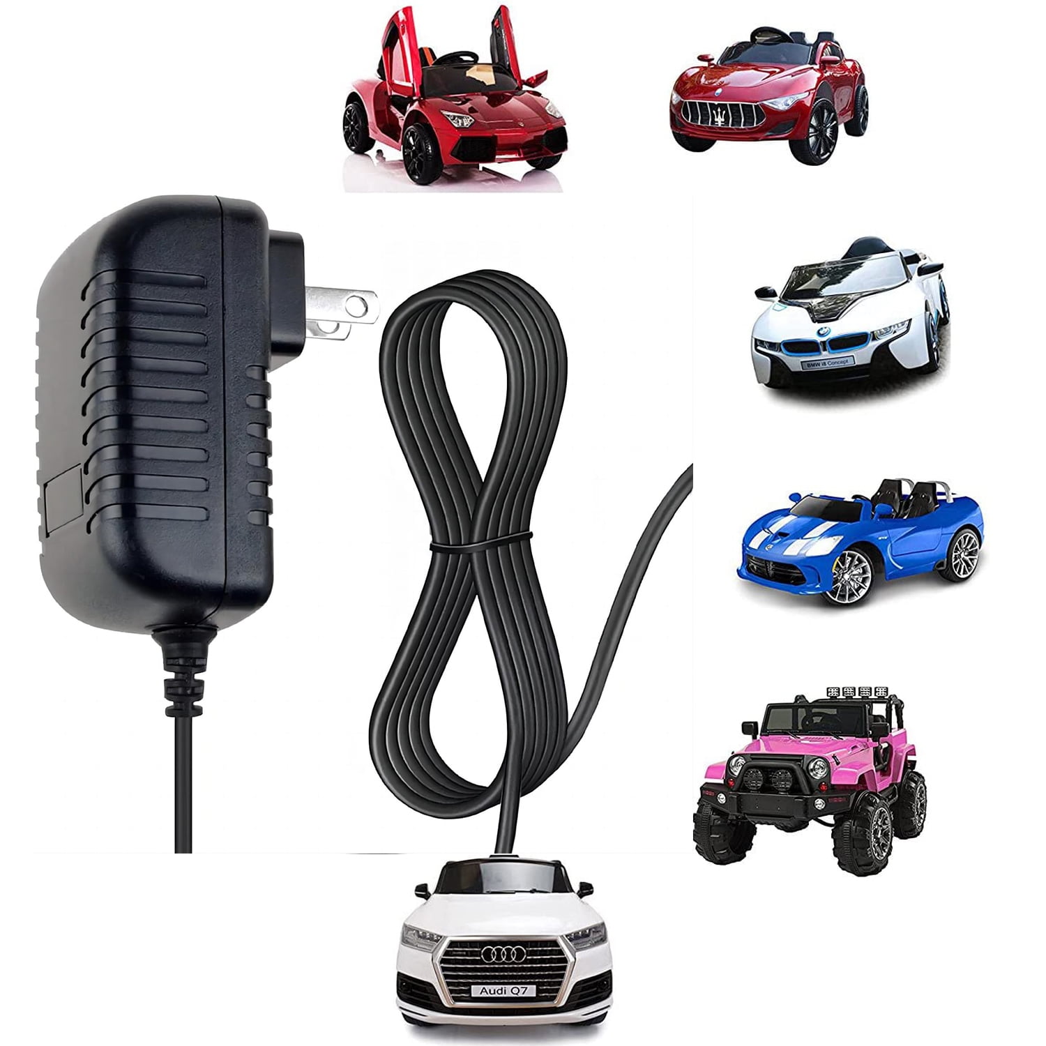 Cfowner 12V Kids Ride On Car Charger, 12 Volt Battery Charger for Kid Trax Toddler Quad Hello