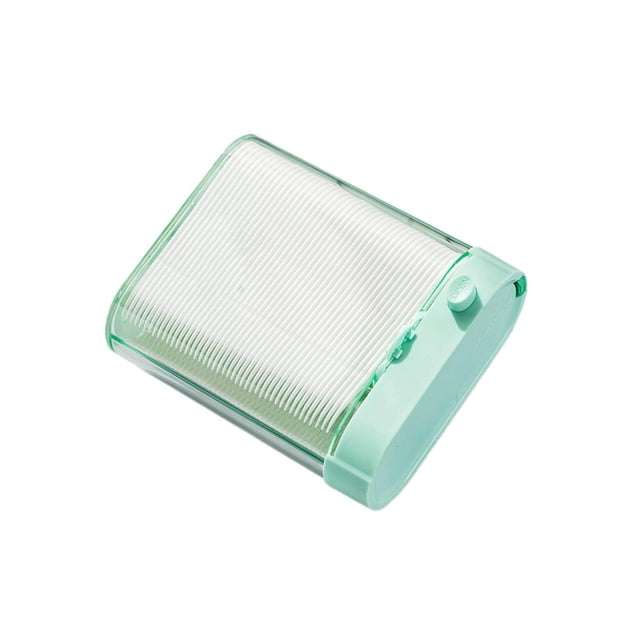 stanreset Automatic Floss Storage Box Portable Dental Floss Toothpick Toothpick Dispenser for Oral Care Bathroom Green