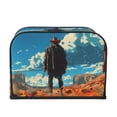 thumbnail image 2 of Goofa Lone Cowboy Desert Scene Print Toaster Cover 4 Slice, Four Slice Bread Machine Cover Quilted Toaster Covers Bread Maker Cover Kitchen Appliance Cover, 2 of 7