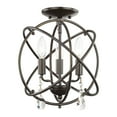 thumbnail image 4 of Livex Lighting - Aria - 3 Light Convertible Mini Chandelier in Glam Style -, 4 of 12