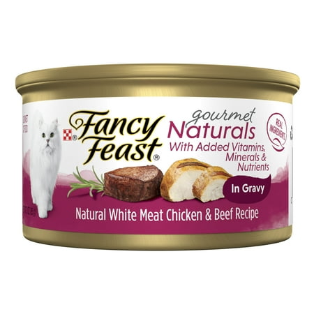 UPC: 0050000502646 | Purina Fancy Feast Gourmet Naturals Wet Cat Food Chicken Beef  3 oz Cans (12 Pack)