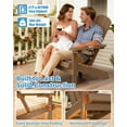 thumbnail image 2 of WINSOON All Weather HIPS Outdoor Plastic Adirondack Chairs Set Of 2-Teak, 2 of 7