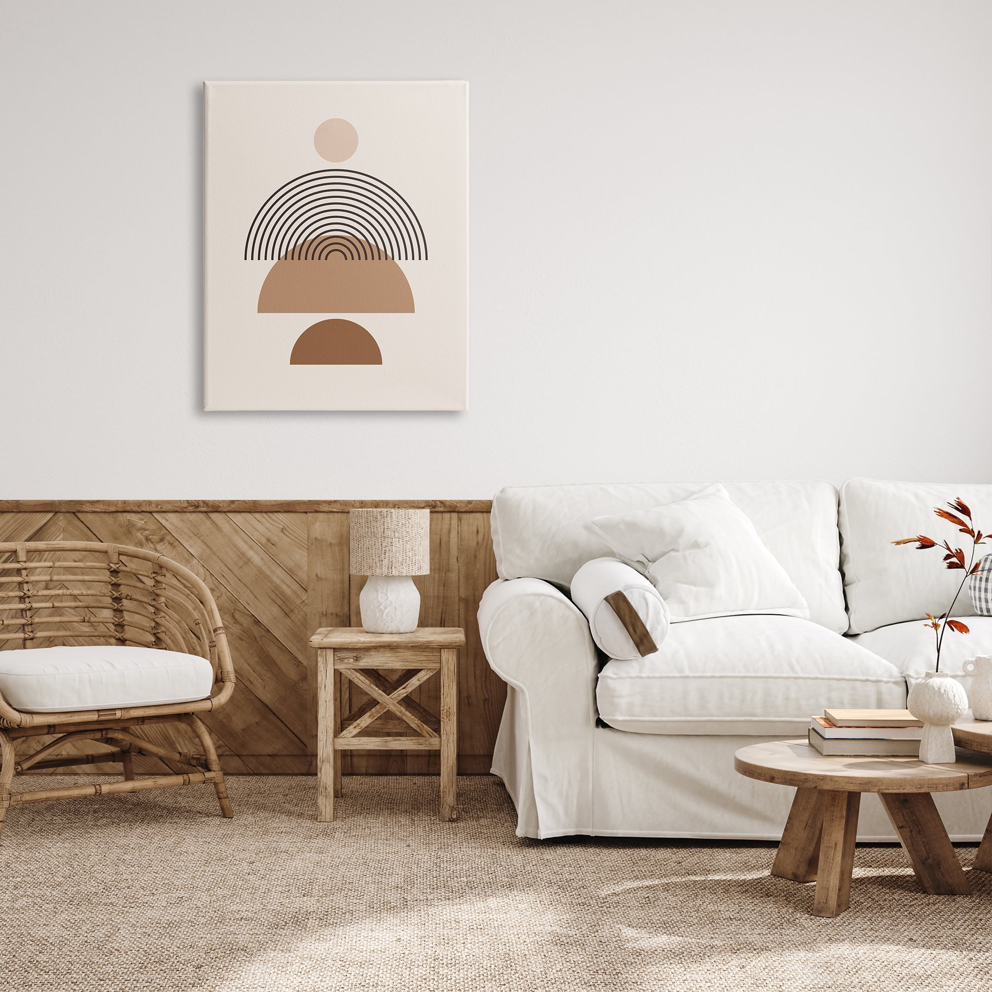 Stupell Industries Boho Arch Shapes Abstract Painting Gallery Wrapped Canvas Print Wall Art, 30 x 40