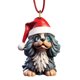 thumbnail image 1 of Decoración del hogar con forma de perro plano, decoración del árbol de Navidad., 1 of 4