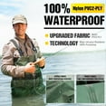 thumbnail image 7 of Chest Waders, Fishing Hunting Waders with Non-Slip Boots Unisex, Two-ply Waterproof Nylon/PVC Bootfoot Wader (Size9-13), 7 of 7
