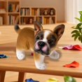 thumbnail image 3 of Lifelike and Cute Frenchie Stuffed,Realistic Plush French Bulldog Toy, Adorable Little Puppy for Dog Lover or Plushie Collector,Great Gift, 3 of 5
