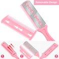 thumbnail image 4 of Gomas para el cabello de satén de seda, bufanda para el cabello con lazo, bandas elásticas de seda para el cabello, gomas para el cabello con estampado de rayas para coleta (6 piezas de colores sólido, 4 of 5