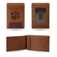 thumbnail image 1 of Clemson Tigers Premium Leather Front Pocket Wallet, 1 of 10