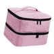 thumbnail image 5 of Bolsa de transporte, bolsa de almacenamiento, estuche organizador de esmalte de uñas de viaje, bolsillo con cremallera para maquillaje Rosa, 5 of 8
