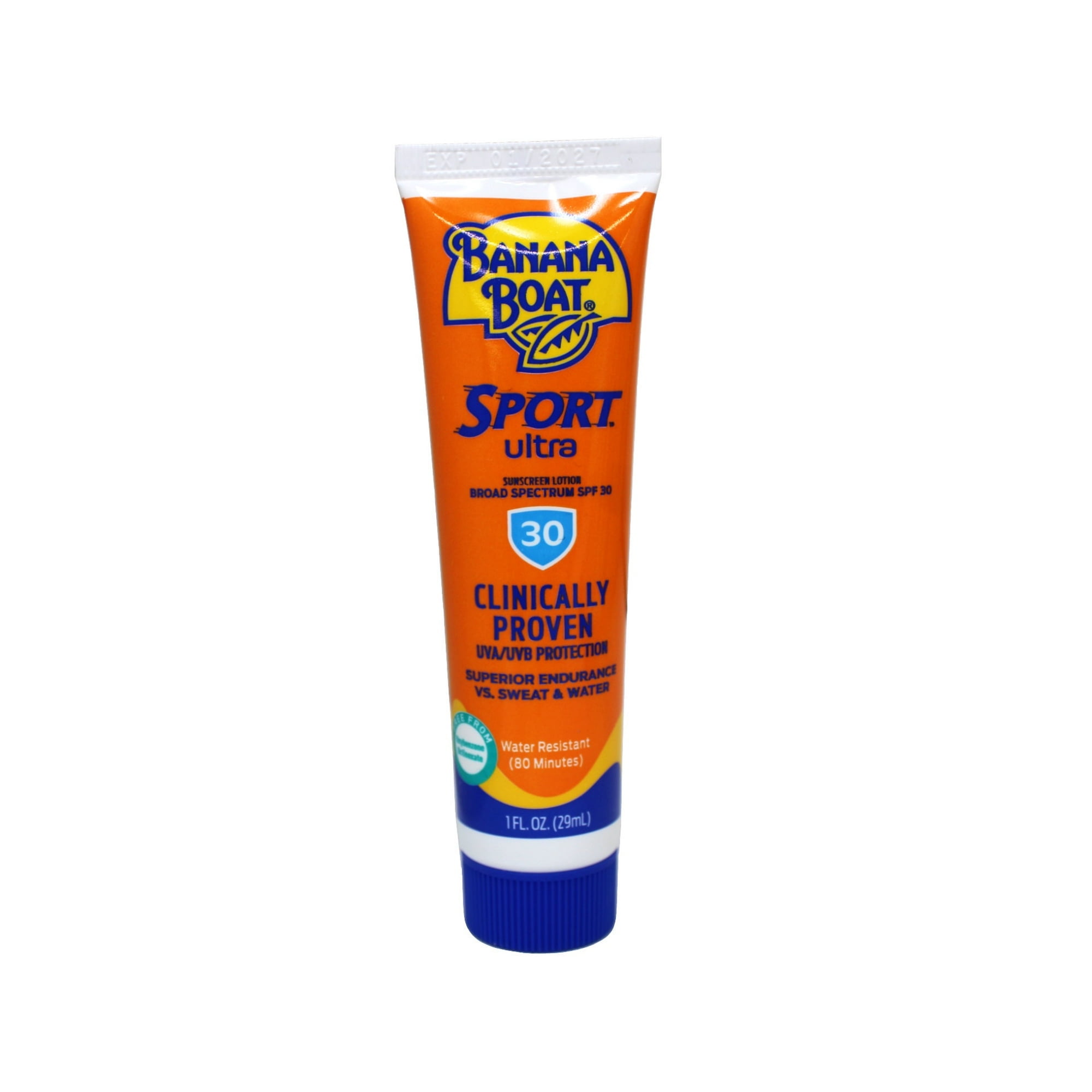 Banana Boat Sport Ultra SPF 30 Sunscreen Lotion, Travel Size 3oz - 12 Pack