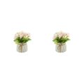 thumbnail image 4 of Bewildely Flores artificiales Arreglos de flores de seda Plantas falsas en maceta Bonsái realista para Sala de estar Oficina Decoración Tipo 1 2Conjunto, 4 of 6