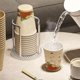 thumbnail image 4 of Dispensador de Vasos de Papel Portavasos Organizador de Vasos Almacenamiento Dispensador de Vasos de Fiesta Soporte de Almacenamiento de Vasos de , 11.5X13CmB, 4 of 5