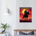thumbnail image 4 of COMIO Western Cowboys Print, Vintage Cowboy Decor, Cowboy Western Wall Decor for Bedroom, Western Pictures Cowboy Art Prints, Rustic Rodeo Wall Art, Cowgirl Room Decor for Home,floral,Print, 4 of 5