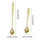 thumbnail image 5 of Wosthever Cuchara agitadora de acero inoxidable, cucharas para palitos de vino, Bar, Club, herramienta para mezclar bebidas, agitador, vasos para el hogar, Mostrada Oro rosa largo Wosthever HA070848-01, 5 of 6