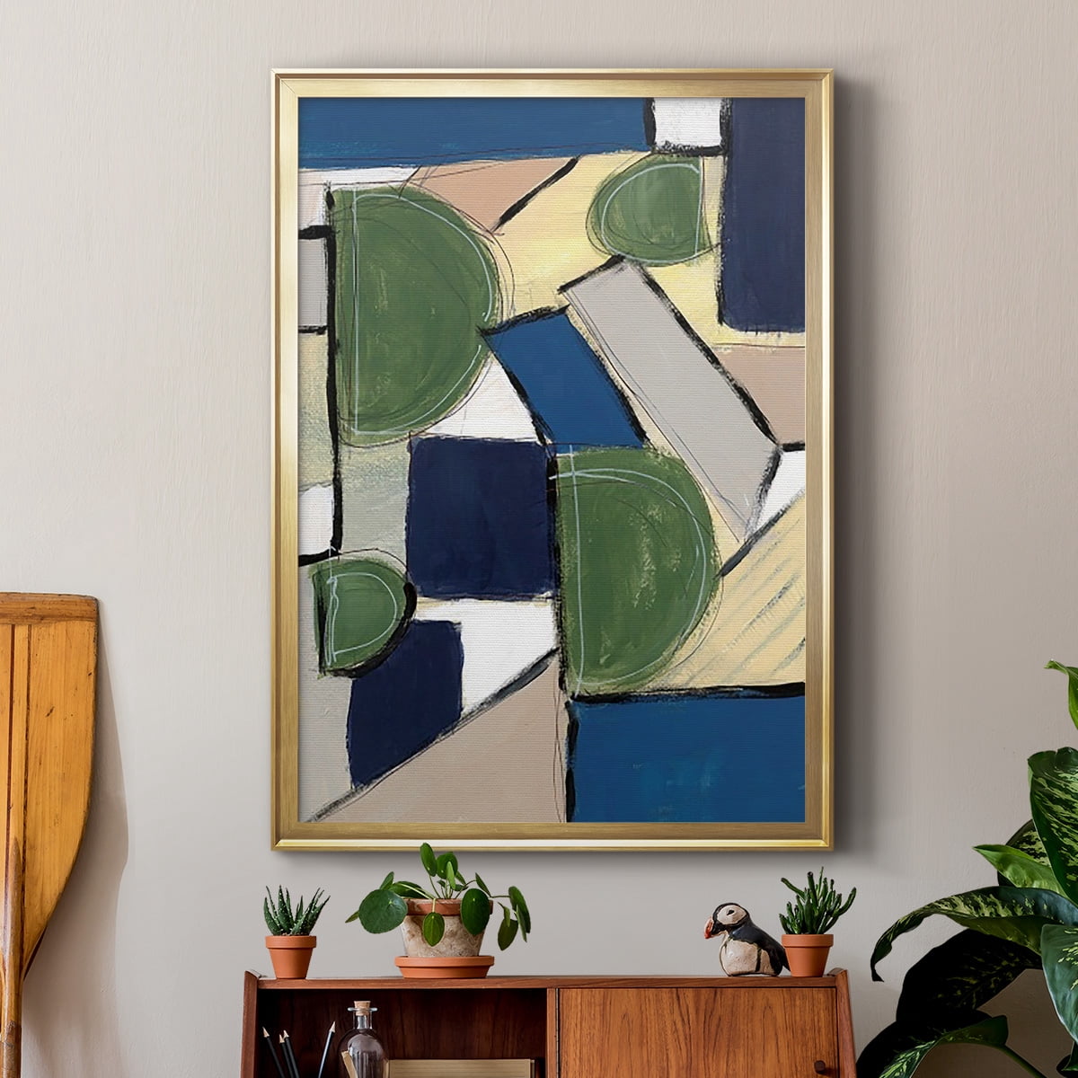 Spatial Mix I Premium Framed Print, in Gold, Black, or Silver - Ready to Hang